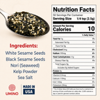 Umino Furikake | Multi-Purpose Japanese Seasoning with Nori, Sesame & Sea Salt | USA Made, Additive & MSG Free | 4.5 oz
