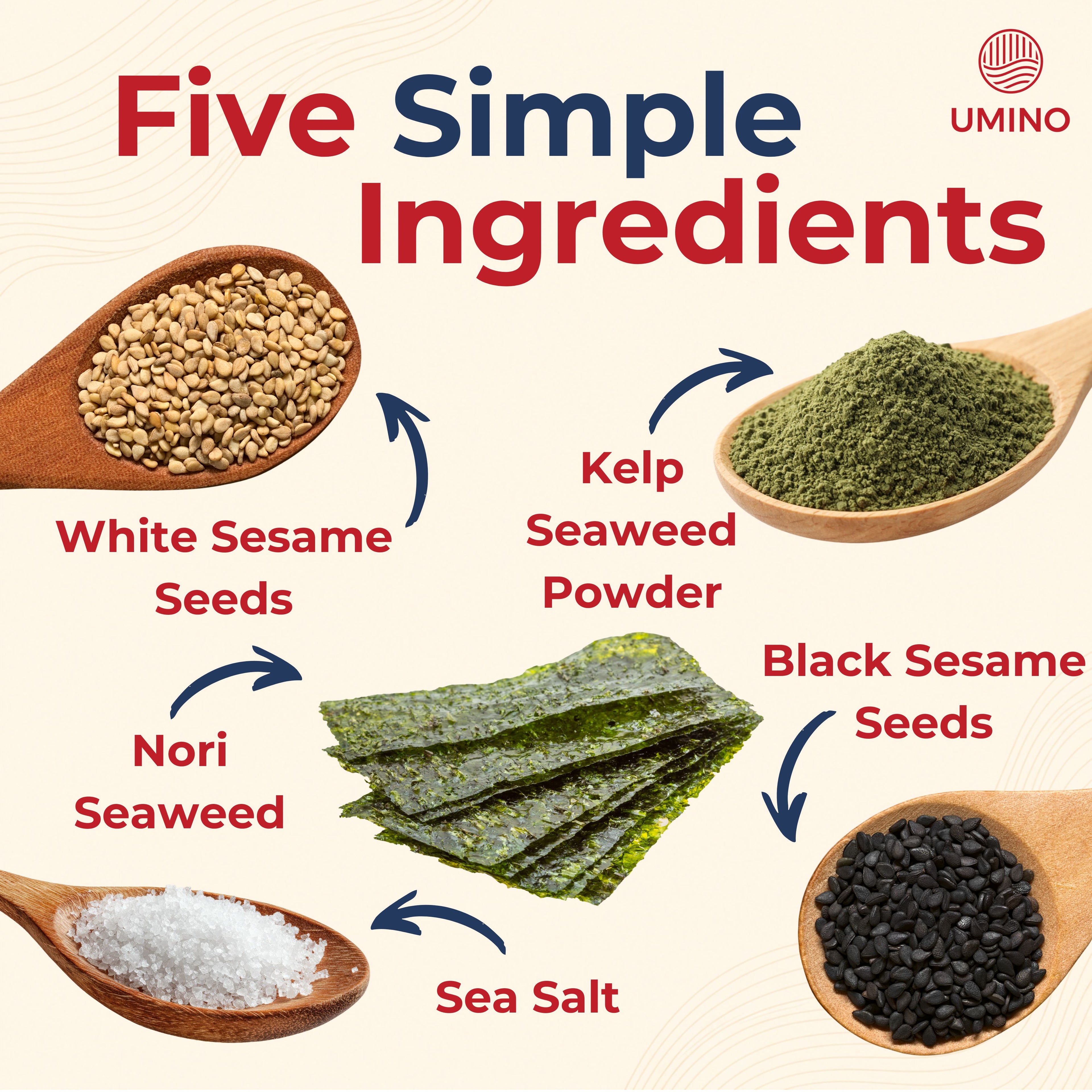 Umino Furikake | Multi-Purpose Japanese Seasoning with Nori, Sesame & Sea Salt | USA Made, Additive & MSG Free | 4.5 oz