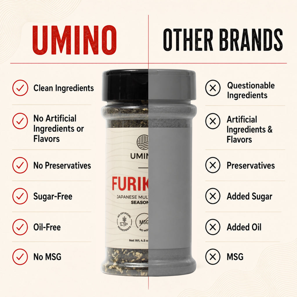 Umino Furikake | Multi-Purpose Japanese Seasoning with Nori, Sesame & Sea Salt | USA Made, Additive & MSG Free | 4.5 oz