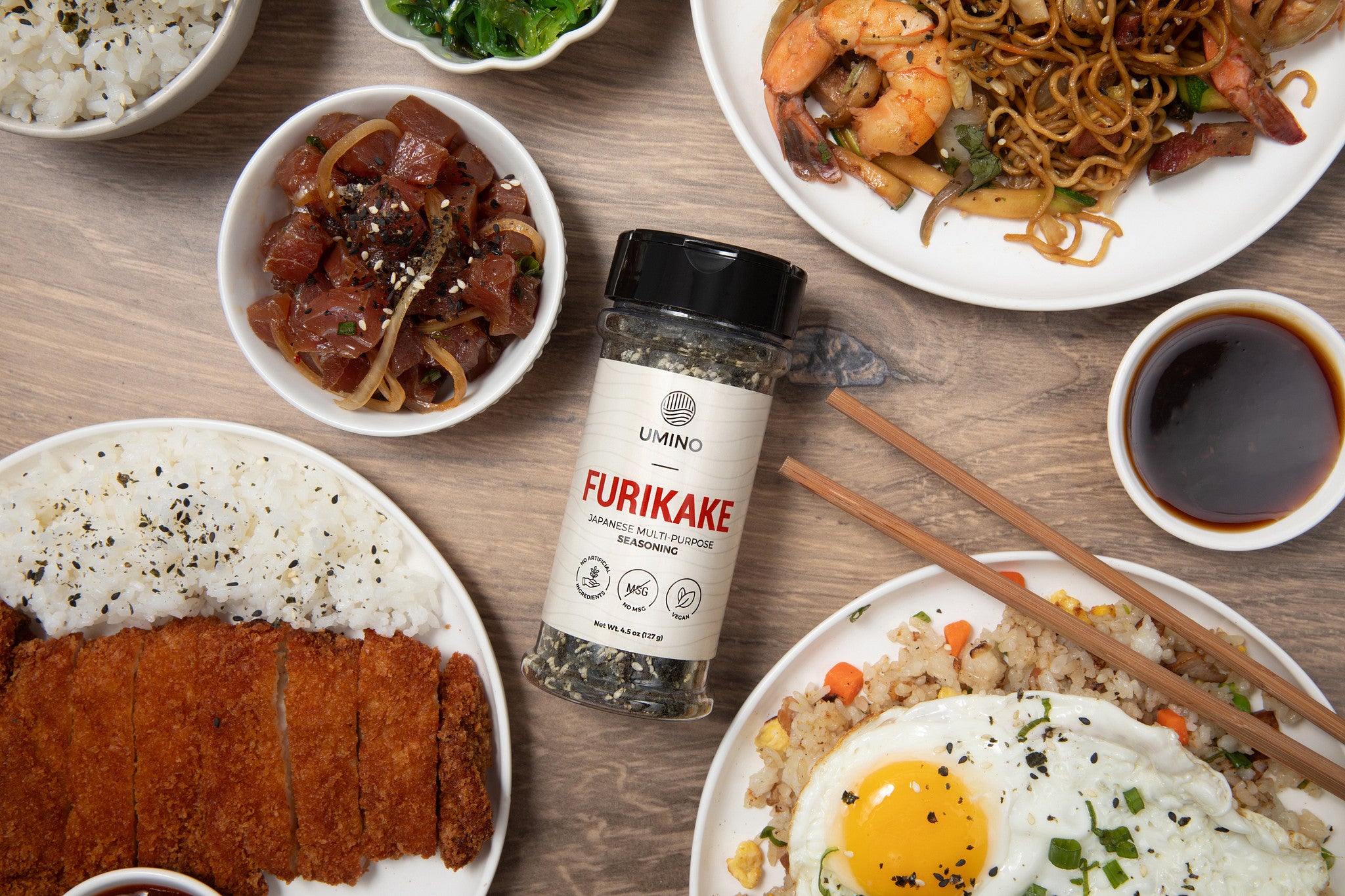 Umino furikake Japanese rice seasoning with nori, sesame, and kelp